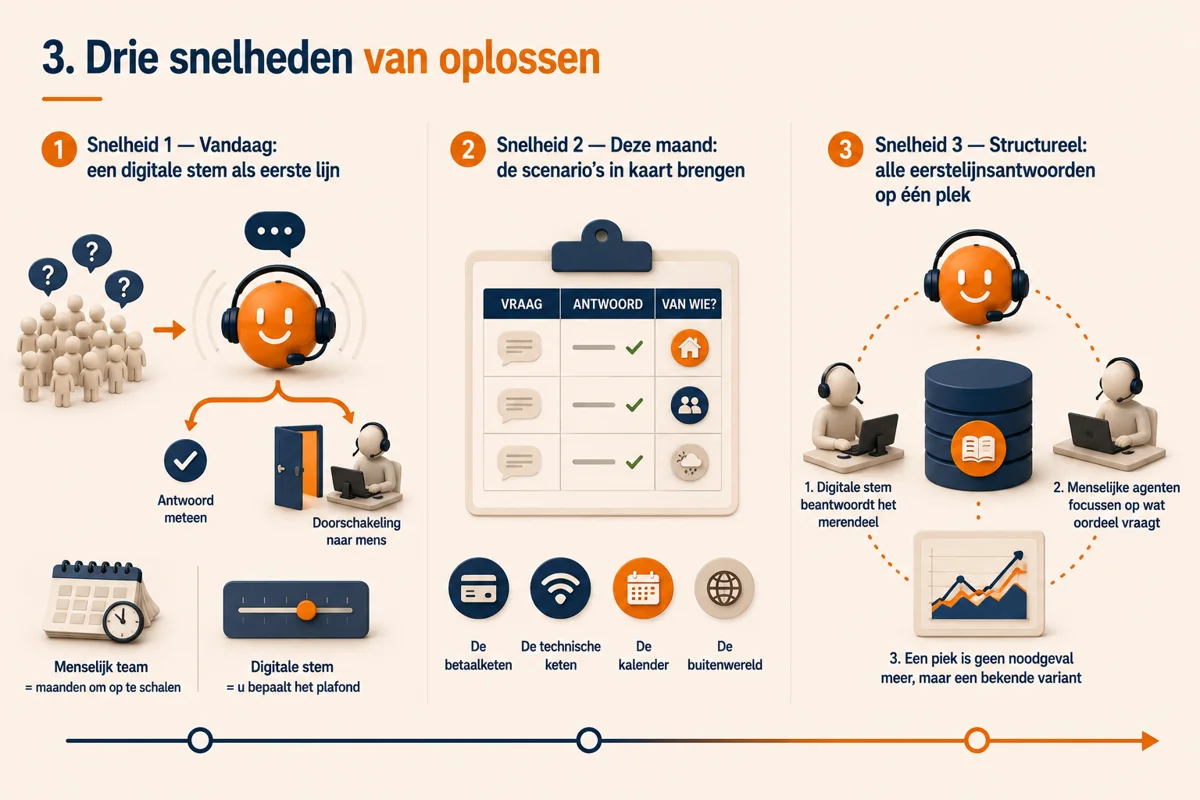 Drie snelheden van oplossen