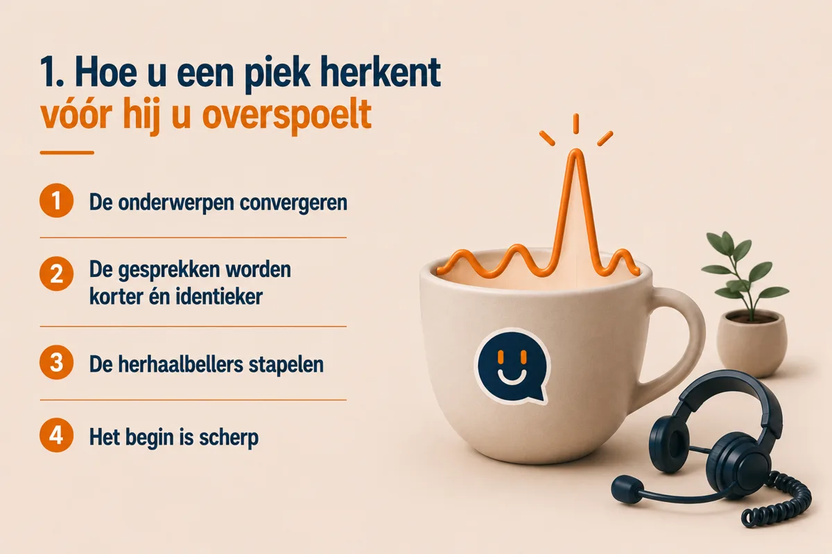 Hoe u een piek herkent vóór hij u overspoelt